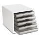 File Cabinet 5 Drawer White Deli