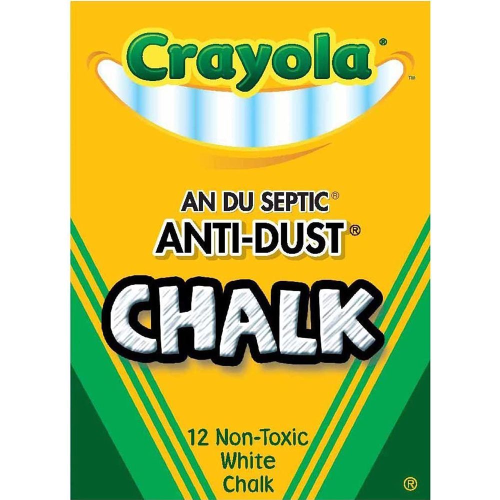 Crayola Anti Dust White Chalk