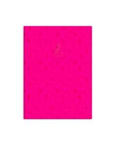 Single Line Book 80 Sheets A4 Transparent PVC Falcon - Pink