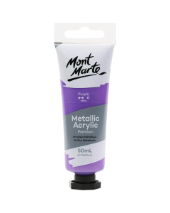 Mont Marte Metallic Acrylic Paint 50ml - Purple
